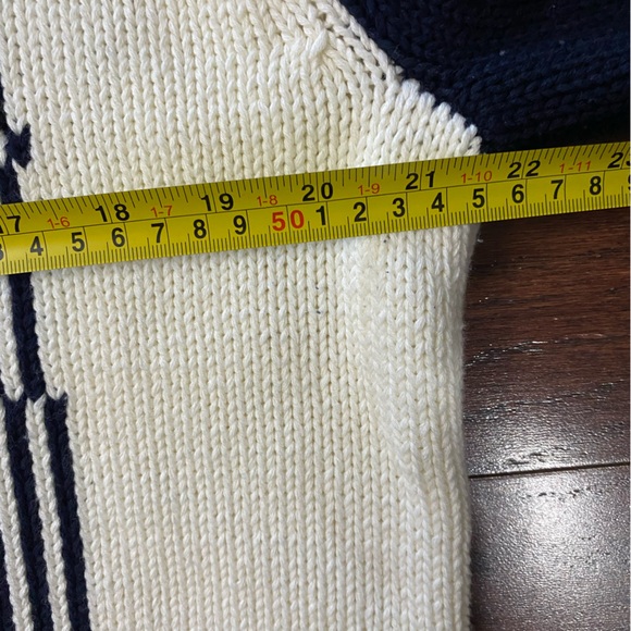 Vintage Liz Claiborne Sailboat Sweater 80s Nautical Knit Size L preppy - Picture 3 of 4